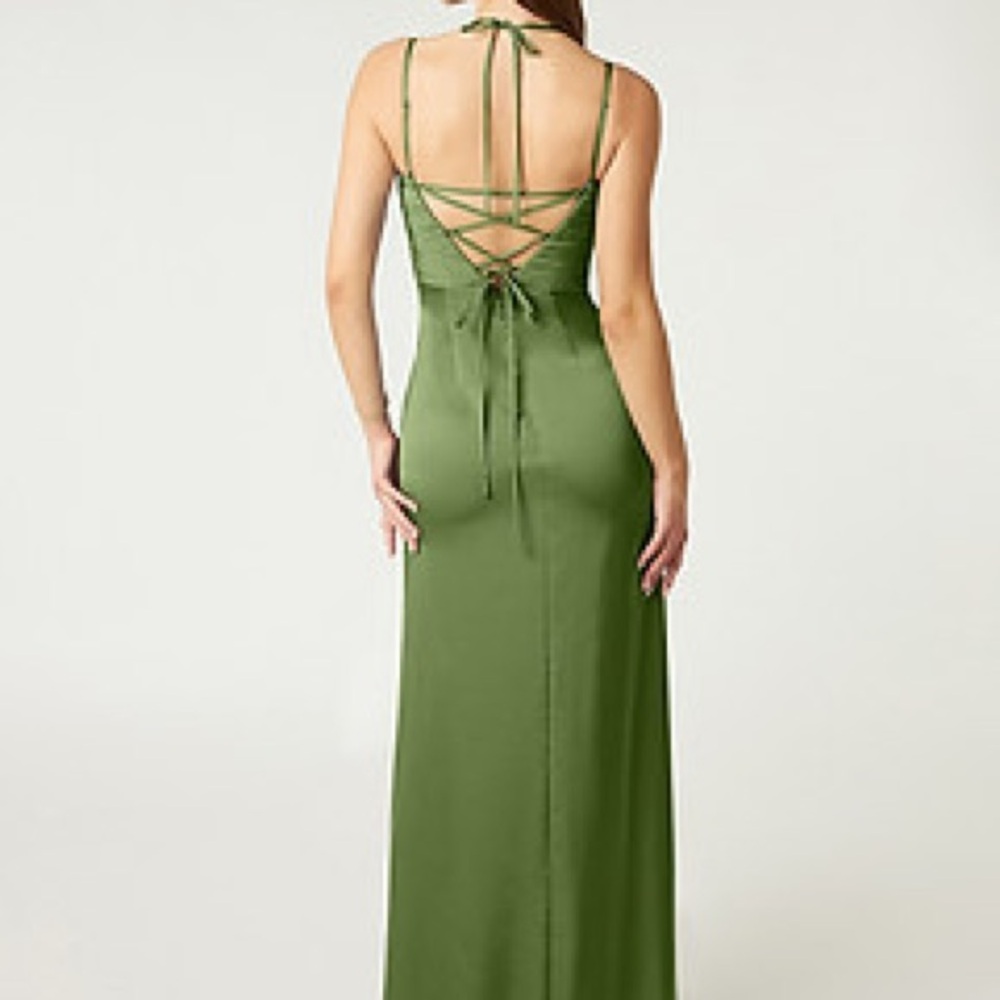 Azazie Desi Forest Green Maxi Dress M NWT - Picture 8 of 11